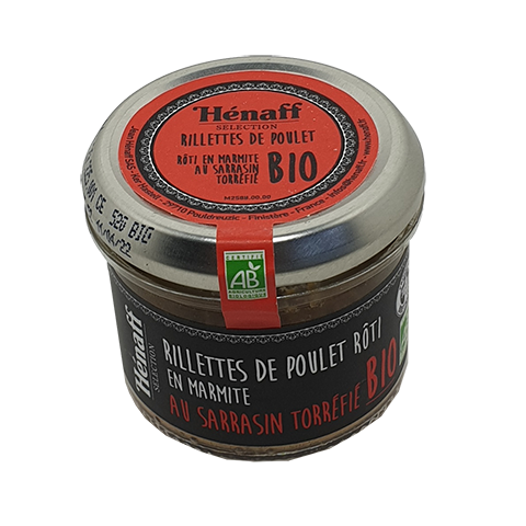 Rillettes de poulet rôti au sarrasin